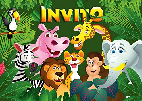 Edition Colibri 10 Inviti Per Festa Di Compleanno; Motivo: Animali Dello Zoo/Inviti Di Compleanno Per Bambini/In Italiano (10968 It)