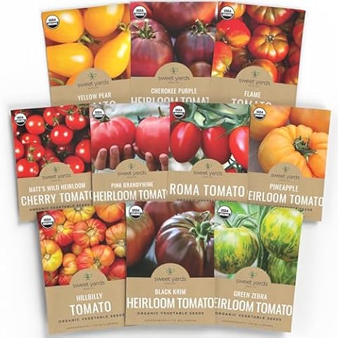 Organic Heirloom Tomato Seeds Variety Pack Cover