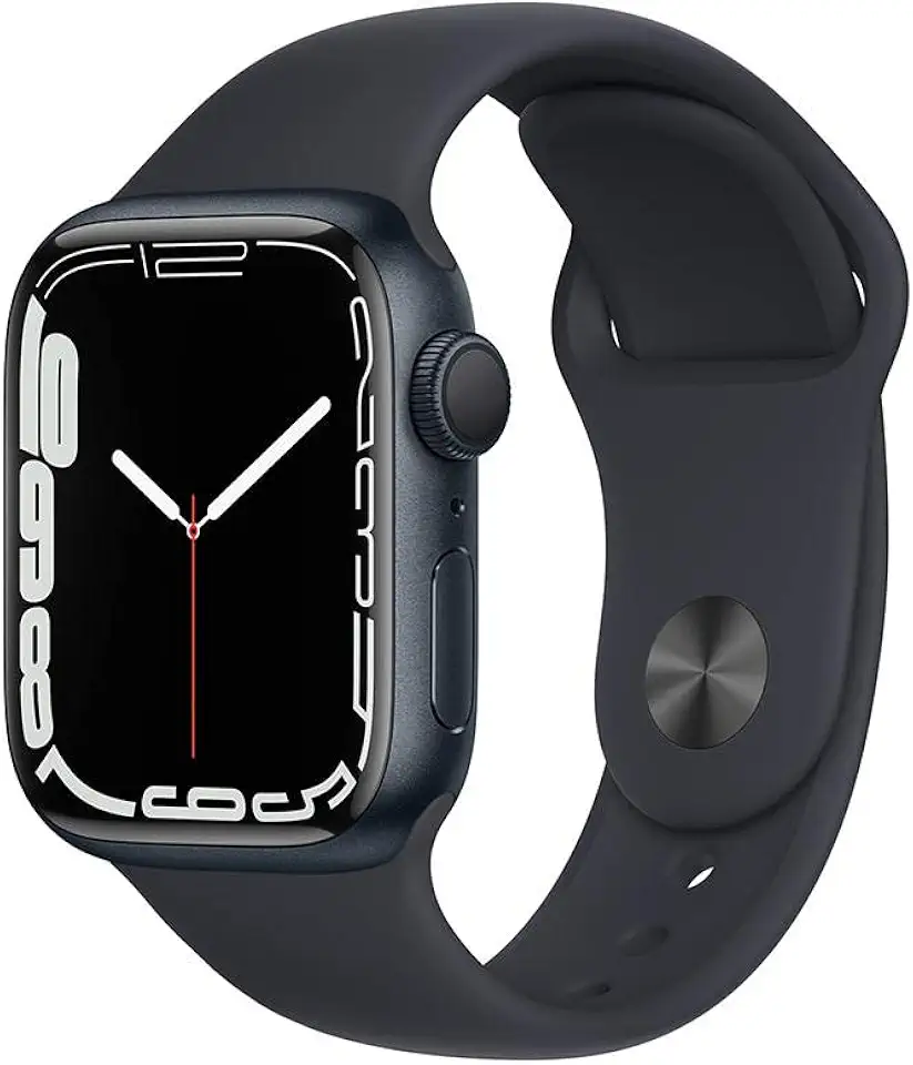 Apple Watch Series 7 (GPS), Caixa em alumínio meia-noite de 41 mm com Pulseira esportiva meia-noite