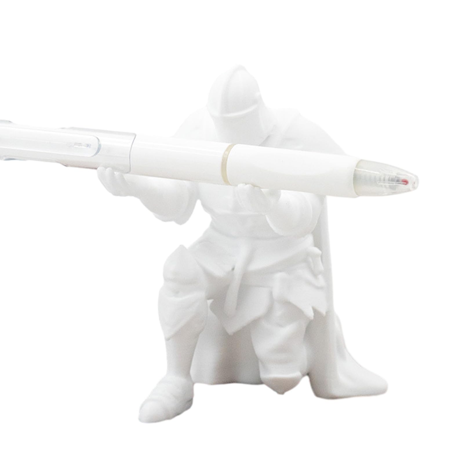 Glifora Medieval Knight Pen Holder - Kneeling Knight in Armour Pencil Holder, Desktop Decoration Fun Pen Holder Gift for Students and Office Workers