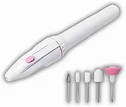 Lixa de Unhas Elétrica Sem Fio Profissional - Duas Pilhas AA