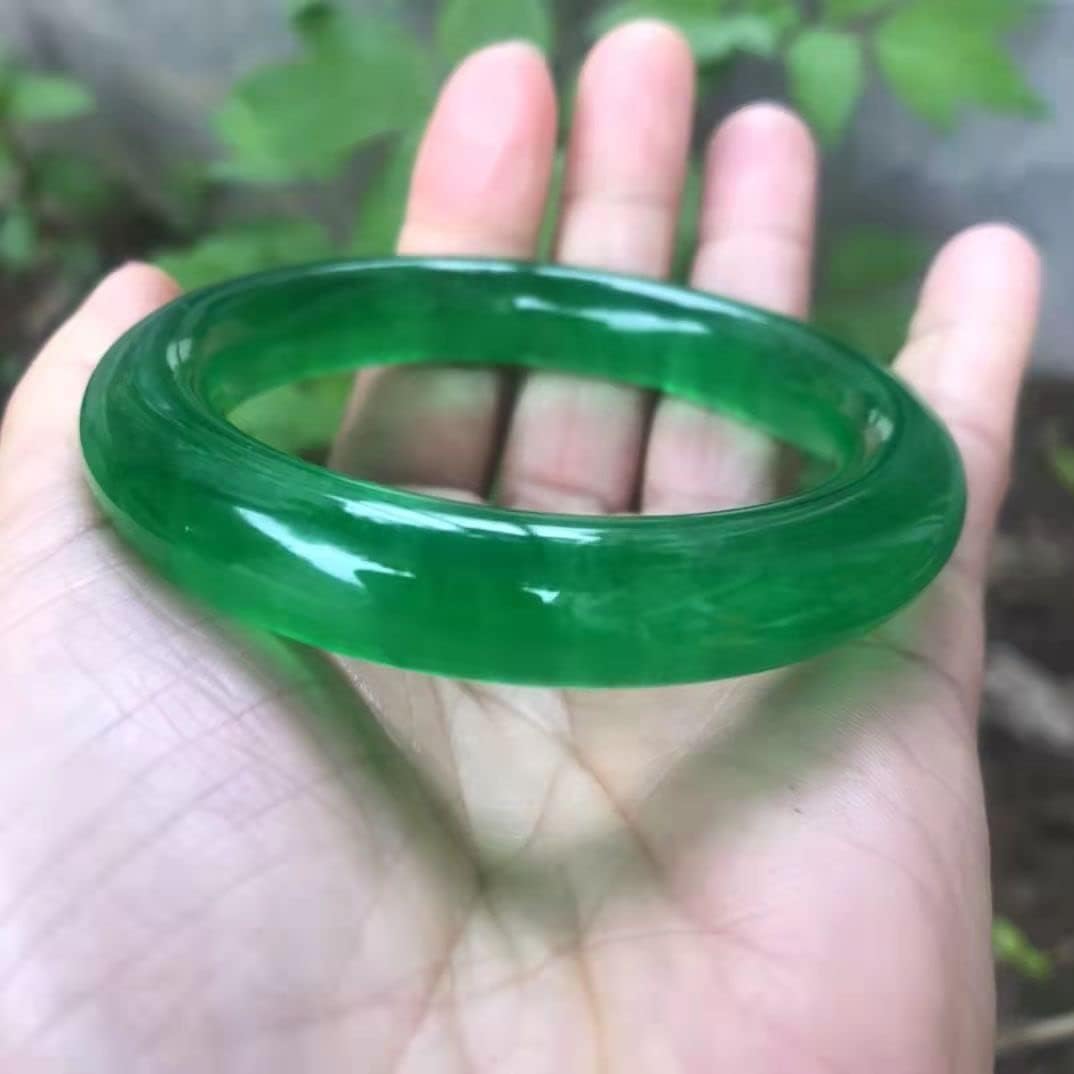 完璧な高氷種 翡翠ブレスレット【精巧な銀装飾】 翡翠ブレスレット絶妙な氷種ブティック手装飾アクセサリー工芸