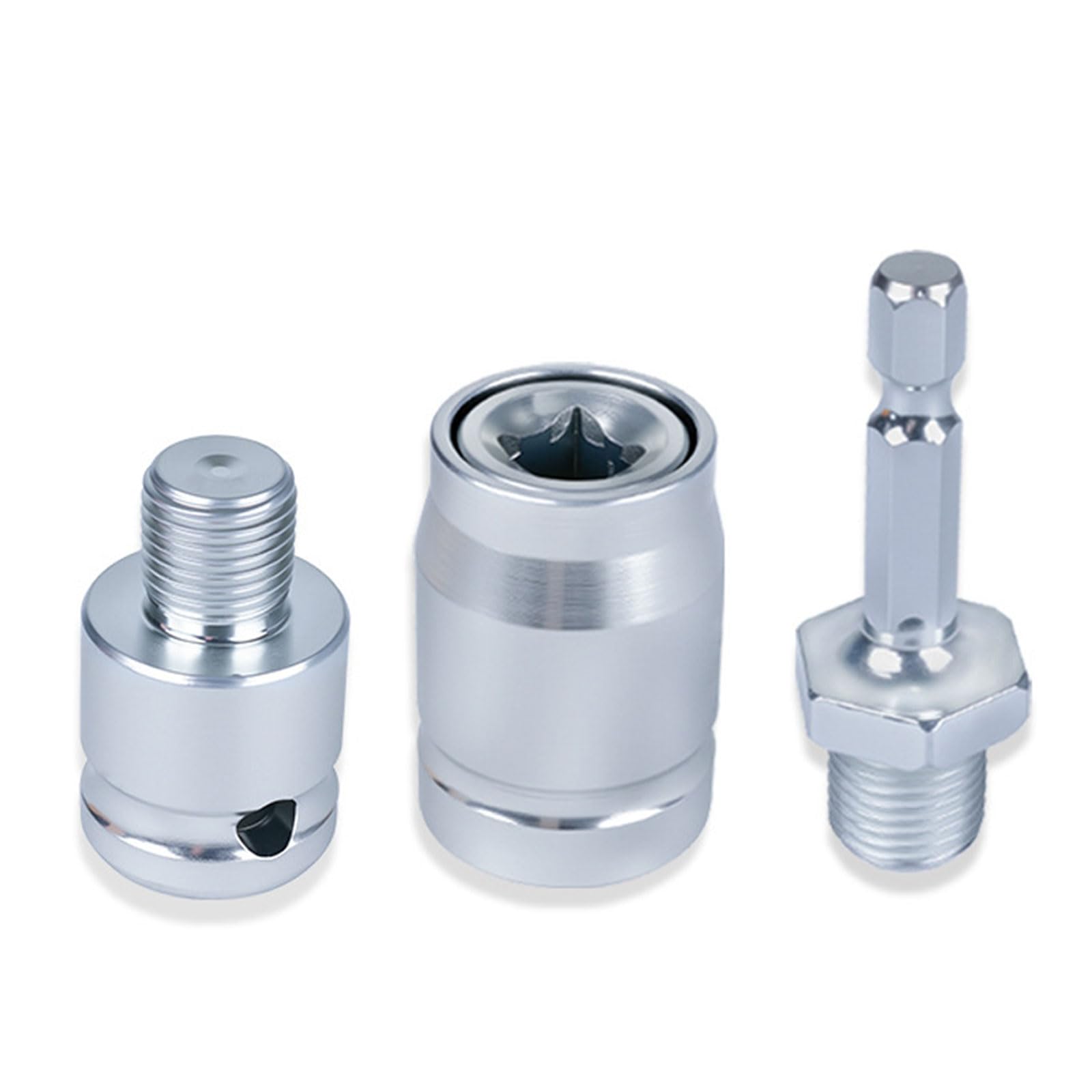 3Pcs Electric Wrench Drill to Hammer Converter Attachment Alloy Steel Drill Bit Adapter for Electric Wrench and Hammer Processor