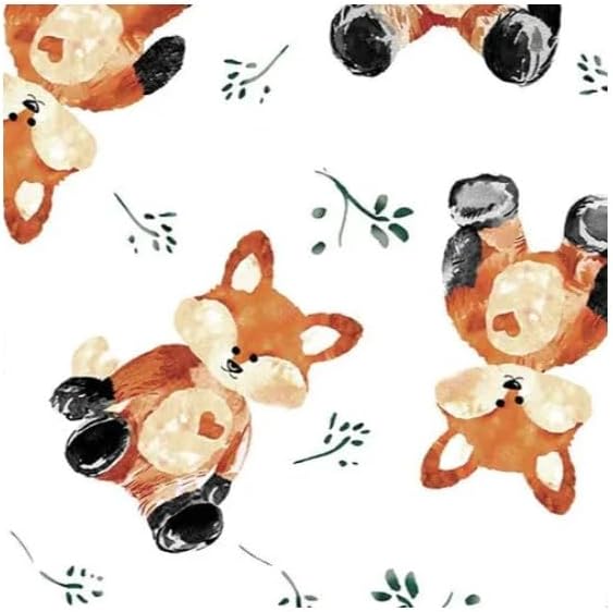 Foxxy Digital Cuddle Rust Fabric per Yard