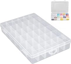 Sorting Box - Practical Small Parts Organiser with 36 Variable Compartments for Ironing Beads, Storage Box for Jewellery, Screws and Mini Accessories