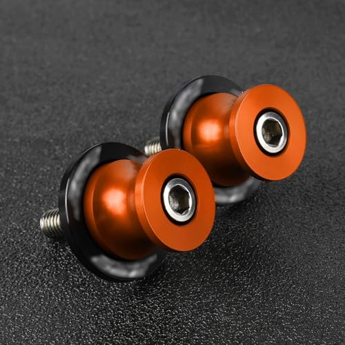 Diabolos M10 en aluminium CNC orange pour KTM Duke et Adventure