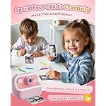 Instant Camera, Front Rear Dual Selfie Kids Camera with 1080P Videos, Holiday Birthday Gifts for Kids Age 3-12, Toddler Portable Travel Print Digital Camera Toy for 4 5 6 7 8 9 Year Boys Girls - Image 5