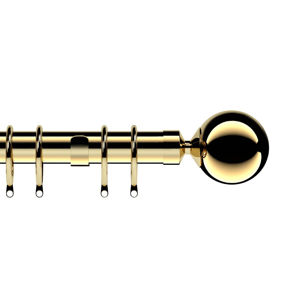 Speedy Bright Brass 150 Cm 28 Mm Nikola Fixed Pole Set,