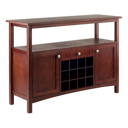 Winsome Colby Buffet Cabinet, Walnut, 45.51X15.75X32.05 #TOP16