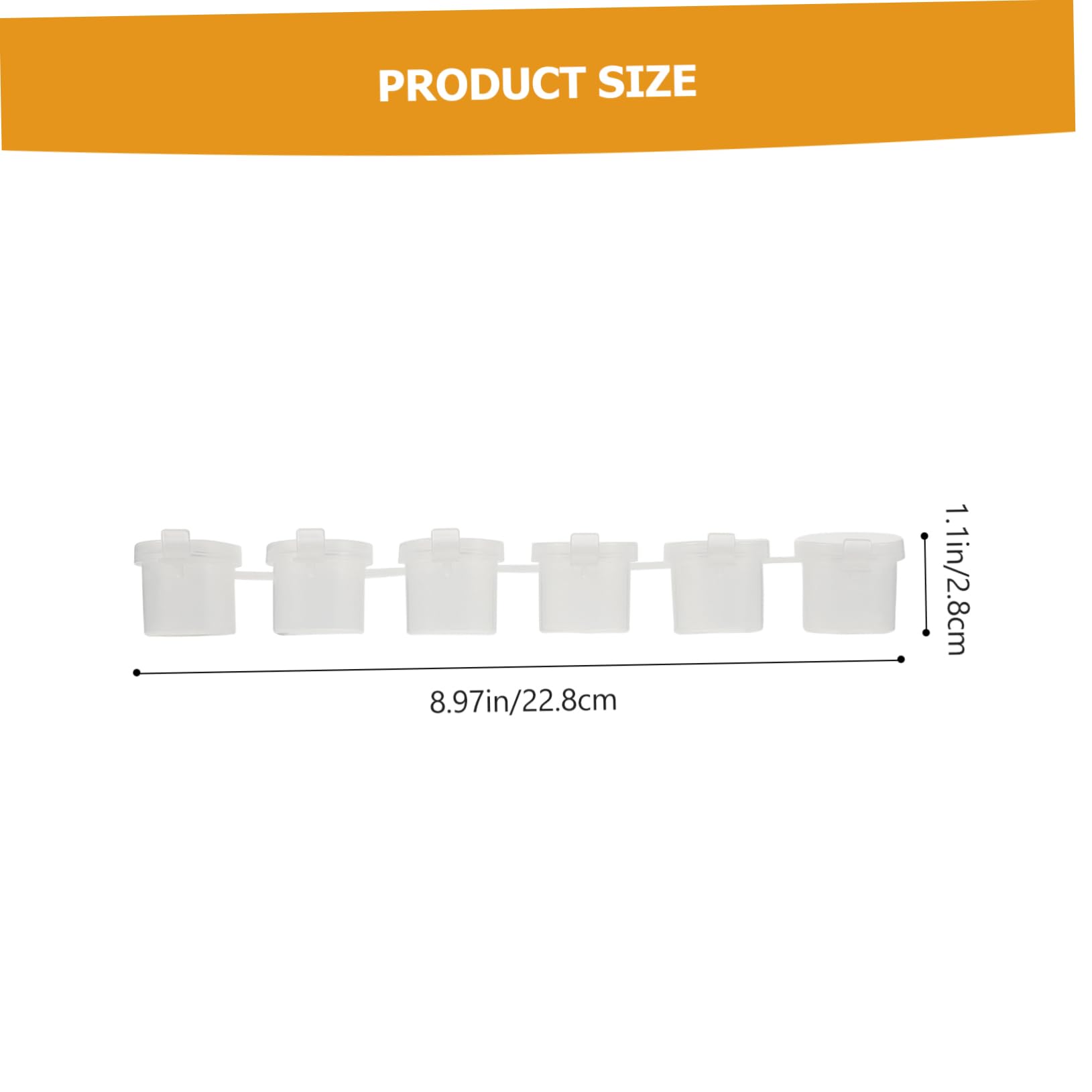 Gogogmee Portable 10ml Paint Strips Empty Pod Strips for Mini Painting Art Festivals