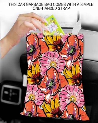 Image of Hanging Car Trash Can and Bag for Accessories