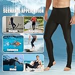 Witkey Men's Long Swim Pants UV Protection Compression Workout Surfing Legging Quick-Dry & Breathable Swimming Pants - Image 5