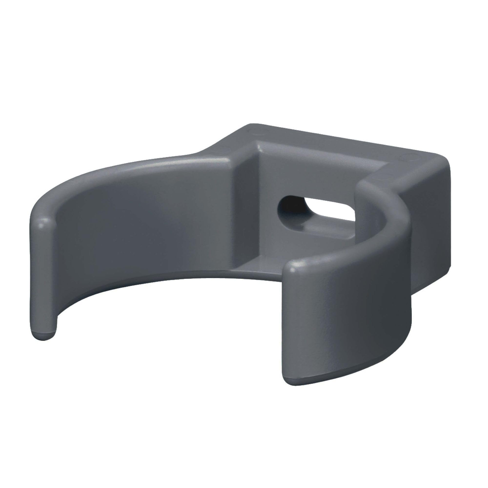 INEFA Pipe Clip, PVC-U 75mm, Anthracite downpipe Clip, Gutter Accessories, Easy Installation, Made in Germany