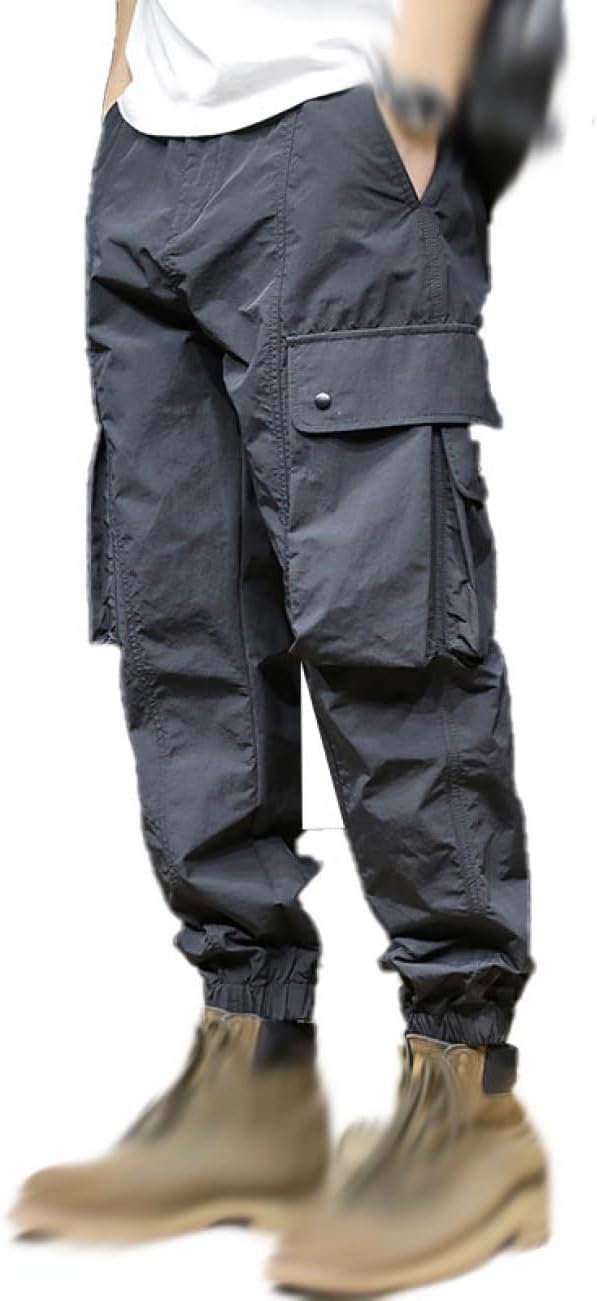 美品 ユリウス カーキ ミリタリー ワイドパンツ ナイロンパンツ