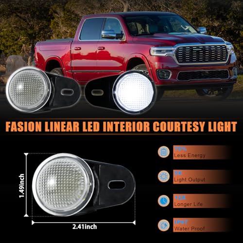 Lámparas LED interiores para tablero y piso para Dodge y Jeep miniatura 4