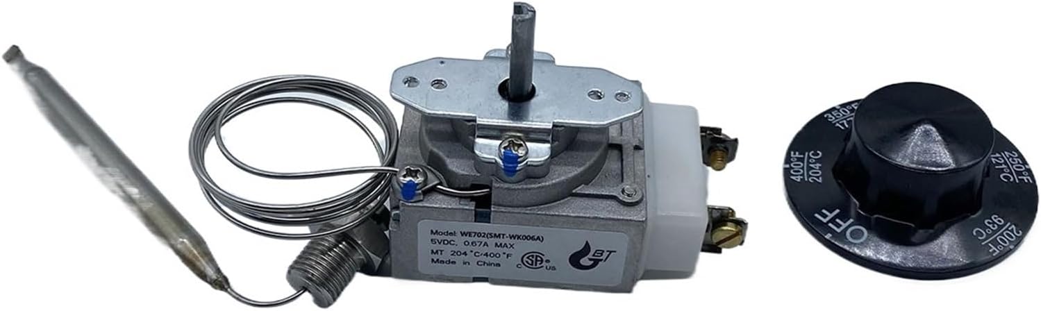 Deep Fryer Parts Temperature Control 200-400F 1/4" MNPT RX-1-36 Thermostat For 60124501 1175 Replace