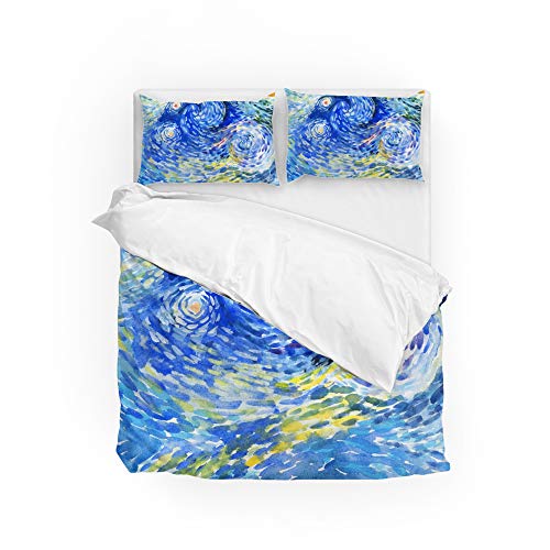 Parure de lit infroissable et durable housse de couette simple polyester - 2