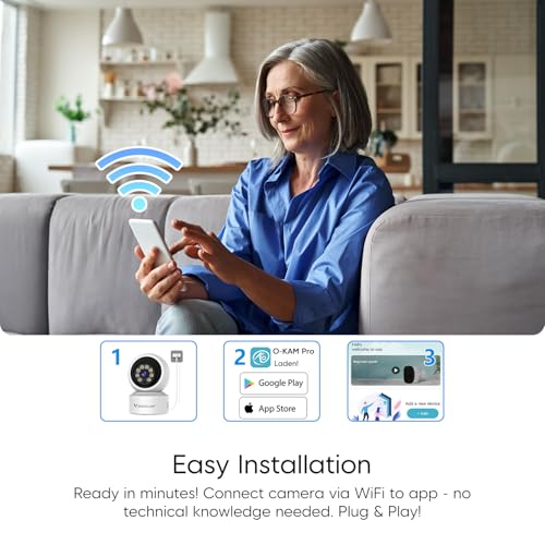 Image of VSTARCAM WiFi Camera Indoor Wireless, 1080P with 5X Zomm, 360 Pan-Tilt, Color Night Vision, Motion Detection, Real-time Alerts, 2-Way Audio, Works with Alexa, Cloud & SD Card Storage(up to 256GB)