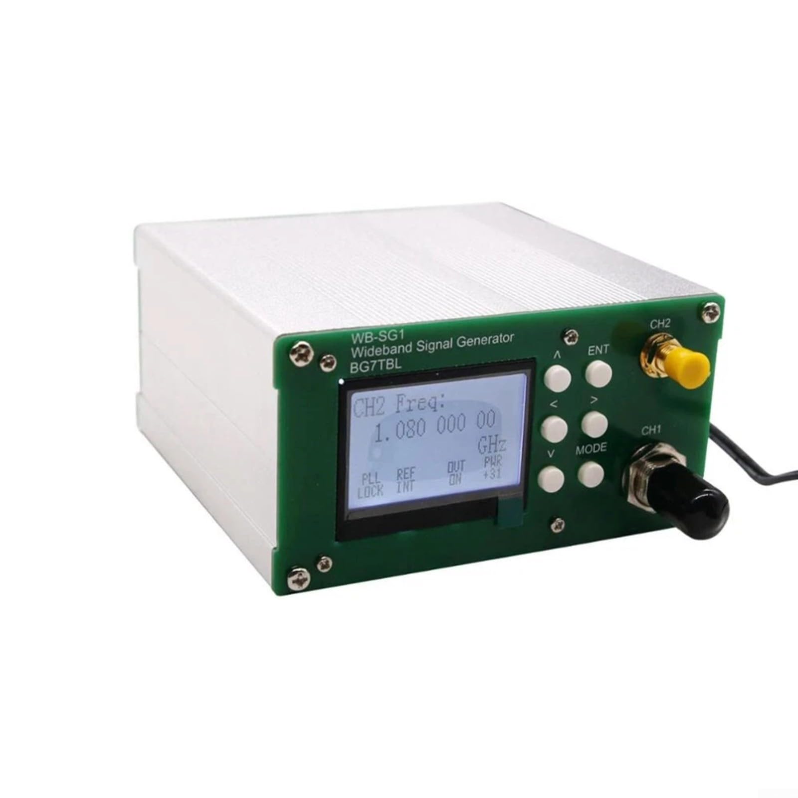 WB-SG1 Generatore di segnale RF 1Hz-15GHz con OCXO, tecnologia DDS, touch screen da 3,5 pollici, modulazione AM/FM/PM, alloggiamento in metallo per laboratorio (1Hz-9.5G)