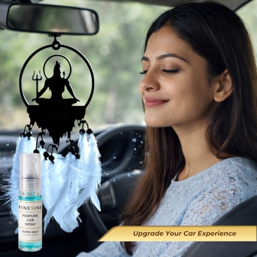 Image of Shiva Car Hanging Dream Catcher with Free 5 ml Car Perfume Spray