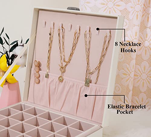 image for misaya Earrings Jewelry Box, Gift for Women, Girls, Women 50 Slots Jew