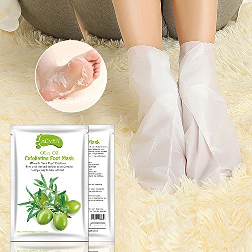 Fuß Peeling Maske Fußmaske Hornhautsocke, Colorful (TM) Entfernen abgestorbene Haut Fuß Maske Peeling Nagelhaut Ferse Fußpflege Anti Aging (Oliven) Fuß Peeling Maske Fußmaske Hornhautsocke, Colorful (TM) Entfernen abgestorbene Haut Fuß Maske Peeling Nagelhaut Ferse Fußpflege Anti Aging (Oliven)