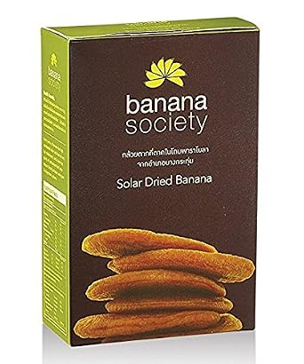 Wholesale Pack of 8 Banana Society, Solar Dried Banana from Thailand 450g. Best Selected Thai Banana Bulk Price