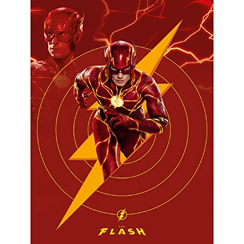 Pyramid International The Flash Canvas (Energy Design) Canvas 30cm x 40cm, Wall Pictures for Men Women and Kids - Official Merchandise