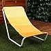 Vilde - Gartenliege Sonnenliege Klappbar - Sonnenliegen - Klappbare Garten Liege Gartenliegen Leicht - Strandliege Liegestuhl Balkon Balkonliege - Strandstuhl tragbar - Set 2 Stück - gelb oange