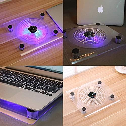 WOWLED USB RGB LED Cooler Cooling Fan Pad Stand Accessories for PS4 Playstation 4 Pro XBOX One Consoles Laptop Notebook