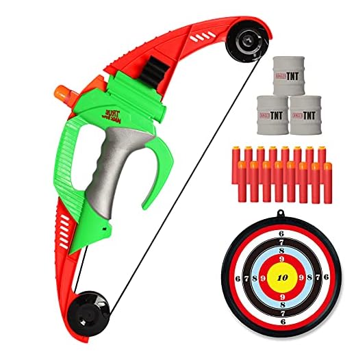 NextX Bow and Arrow Set - Foam Bow Archery Set for Kids with Target(Over 100ft)