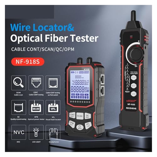 OTDR NF-918S comprobador portátil con pantalla LCD y herramientas de red 3