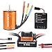 Price comparison product image Crazepony-UK B3650 4300KV 4P Sensorless Brushless Motor CNC with 80A ESC Waterproof and Programming Card Combo Set for 1/10 RC Car