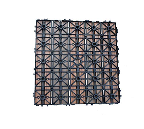 SORARA® Tuintegels - Bruin - 6 delen per doos - 30 x 30 cm - Image 5