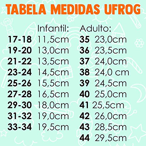 Sapato de Neoprene Fit Borboleta Ufrog Tamanho:21-22