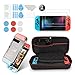 Produktbild Younikoo Zubehör-Kit für Nintendo Switch Inklusive Tragetasche / Schalter Klarsichthülle / Thumb Stick Caps / Hartglas-Displayschutzfolie (2 Packs)