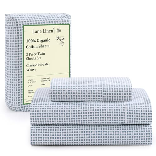 La mejor comparación de Sabanas de algodon baratas mexico al mejor precio. 44 LANE LINEN Juego de sábanas Individuales 100% algodón orgánico - Sábanas y Fundas de Almohada de 3 Piezas - Bolsillos Profundos de hasta 38 cm. Sábanas para Cama Individual:...
