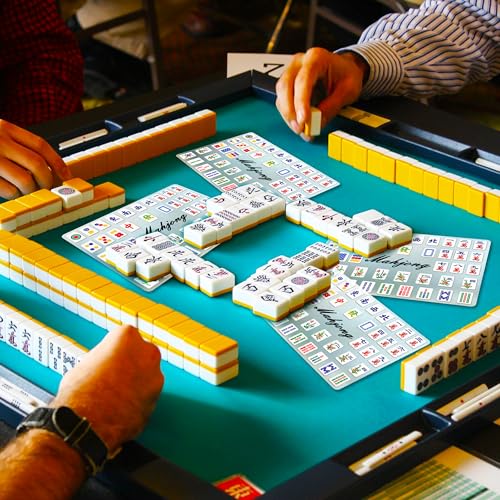4 piezas barajadoras de fichas Mahjong para mezclar miniatura 5