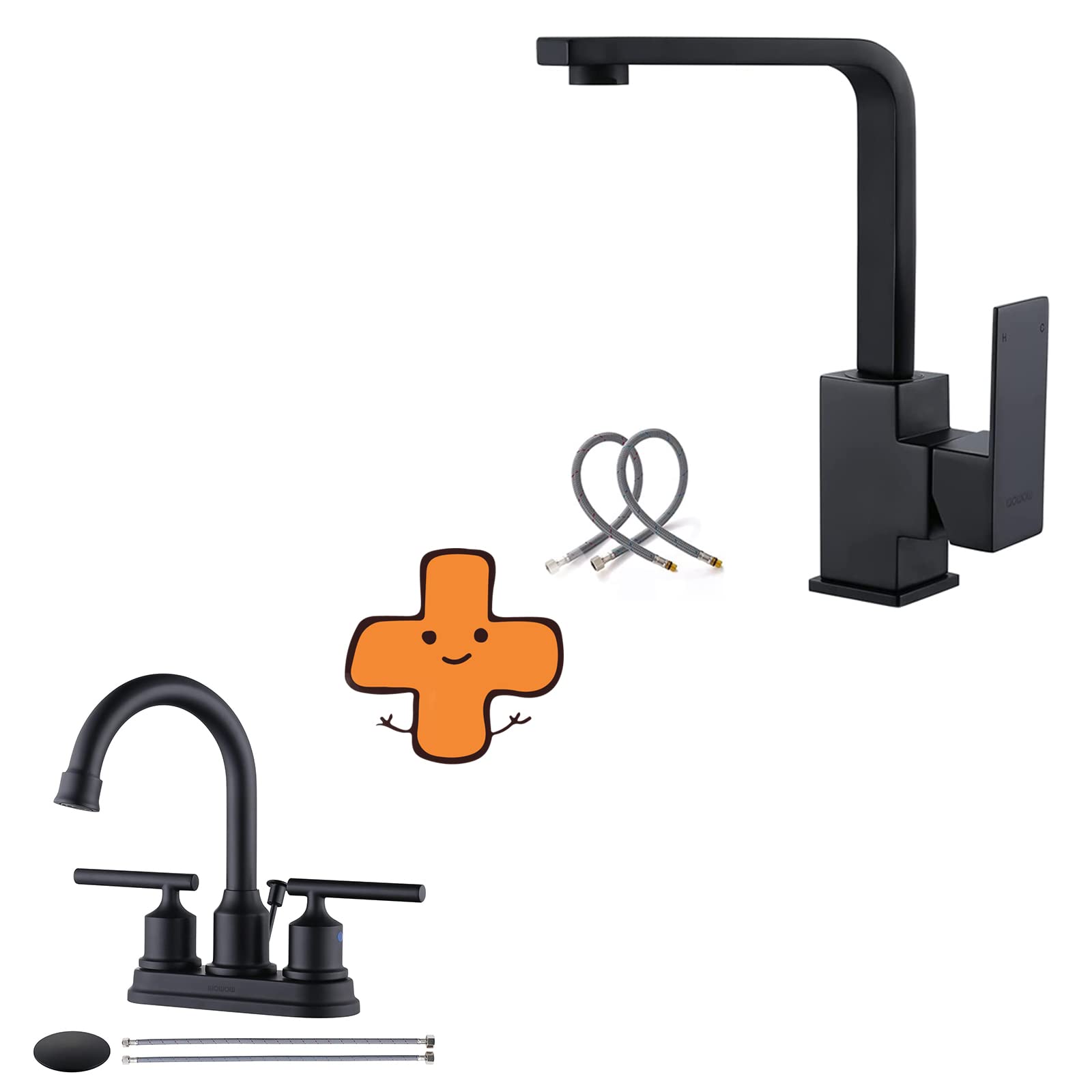 Jnfidosr Black Single Hole Bar Faucet Prep Sink Faucet Single Handle And Centerset Bathroom Faucet