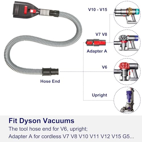 Image of Portek Pet Groom Tool Kit for Dyson, Dog Hair Vacuum Attachment for V7 V8 V10 V11 V12 V15 V6 Outsize