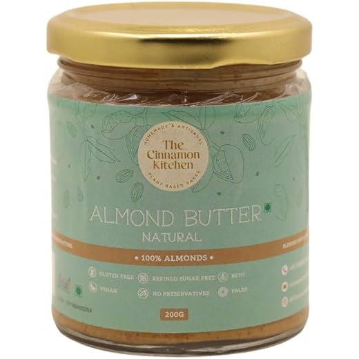 Cinnamon Almond Butter 200g - Organic Spread