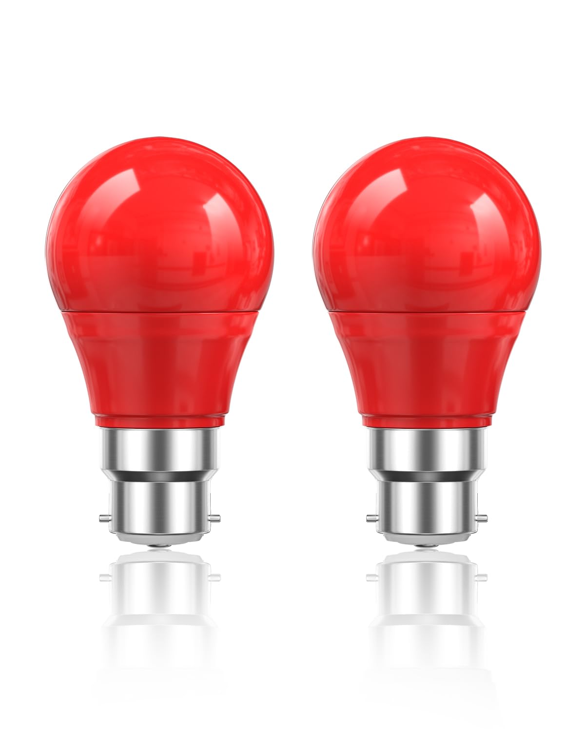 Lamptobe 5W B22 LED Red Light Bulb, 50W Equivalent, B22 Red Bayonet Light Bulbs, Suitable for Halloween Christmas Decoration