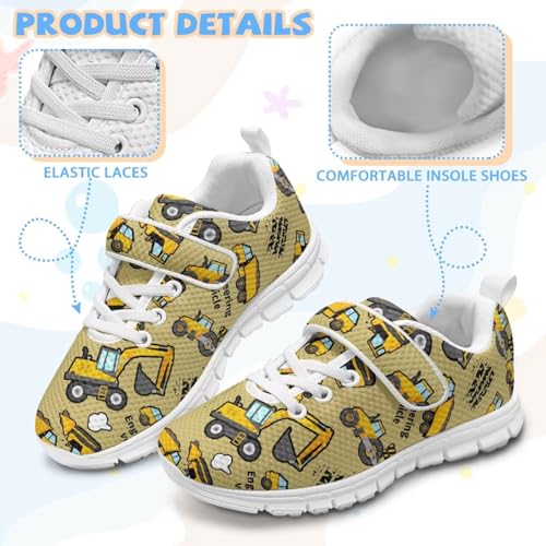 Colorful Balls & Cars Print Little Kids Sneakers Boys Breathable Lightweight Running Tennis Shoes Non-Slip Athletic Sneaker3