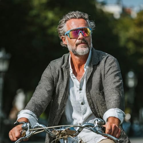 Image of WISTON XL Z87 Sunglasses for Big Wide Heads Men Women,TR90 Ultralight UV400 Protection Sun Glasses Z8224
