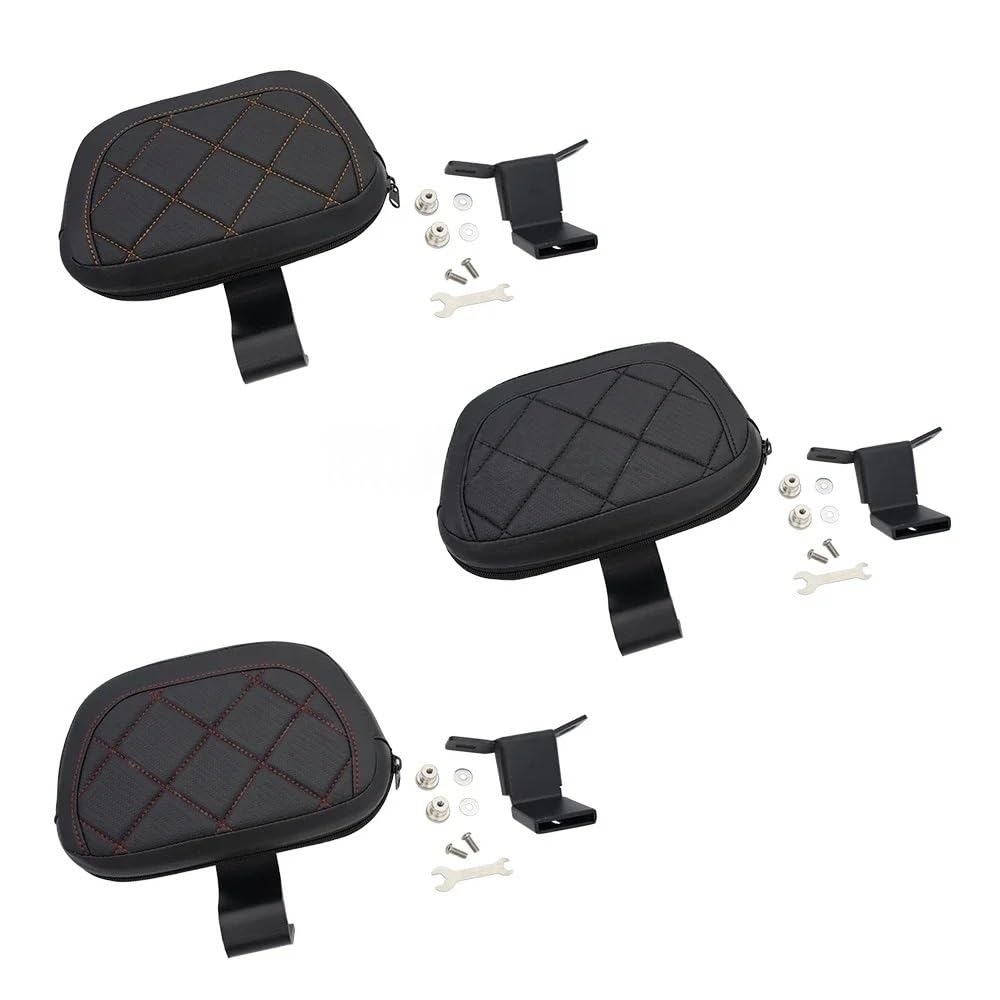 oparcie kierowcy Pasuje do Harley Touring CVO Road Electra Glide 2009-2022 motocykl przedni kierowca oparcie Pad(Red)