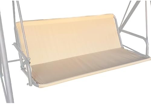 J&C Funda de repuesto para asiento de columpio de patio, resistente 600D, soporte de asiento de columpio para exteriores, impermeable, resistente a