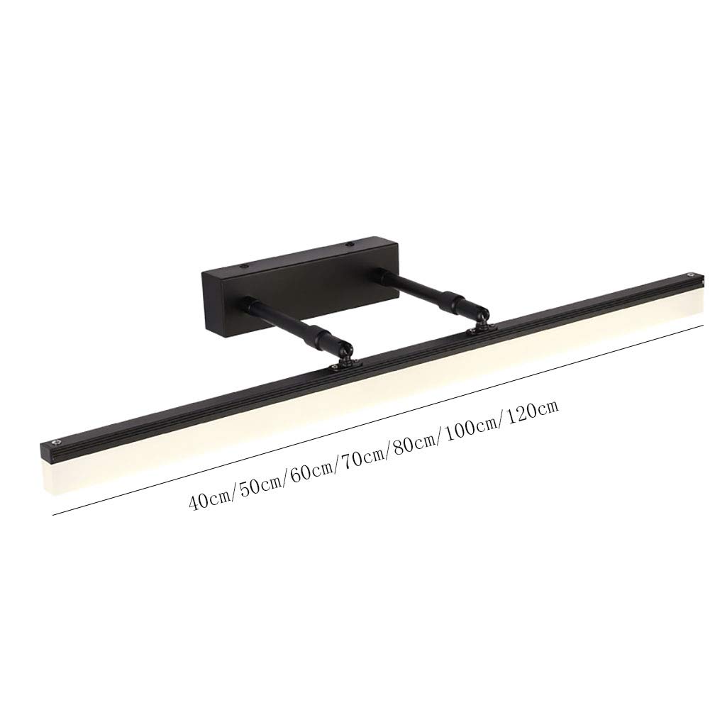Bagno,Lavare Lampada Da Tavolo,Lampada A Specchio Per La Vanità Dell'armadio,Led Moderno Semplice Lampada Da Parete Impermeabile,Lampada A Specchio Retrattile,Lampada Anteriore A S-Luce in bianco e ne