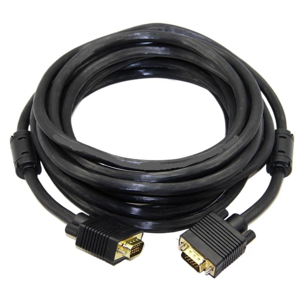 Kabel VGA męski 3+6 HD przewodowy 15PIN do projektora LCD monitora PC 1,5 m 300 cm 5 m 10 m 20 m (1,5 m)