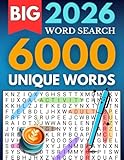 Big Word Search Book - 6000 Words: 100 Large Print Puzzles for Adults, Seniors & Teens - Giant Word Find Puzzle Book to Have Fun and Relax