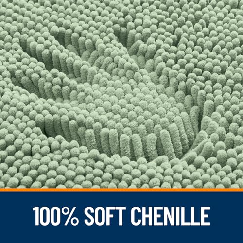 image for OLANLY Bathroom Rugs 59x24, Extra Soft Absorbent Chenille Bath Rugs, R